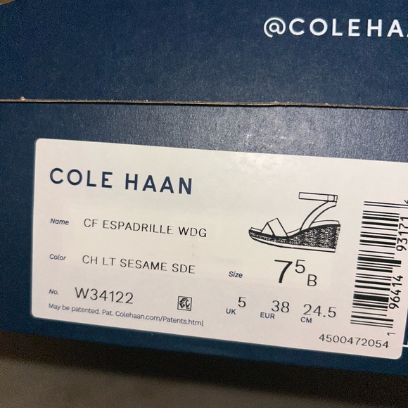 Cole Haan Women's Beige Wedge espadrilles - Picture 4 of 5